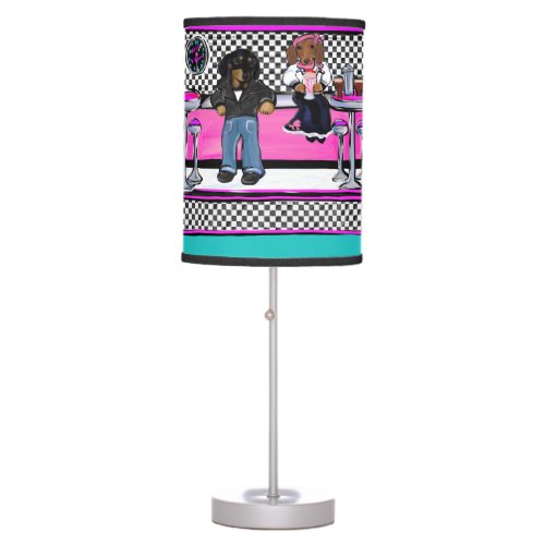 Doxie Rock and Roll Table Lamp