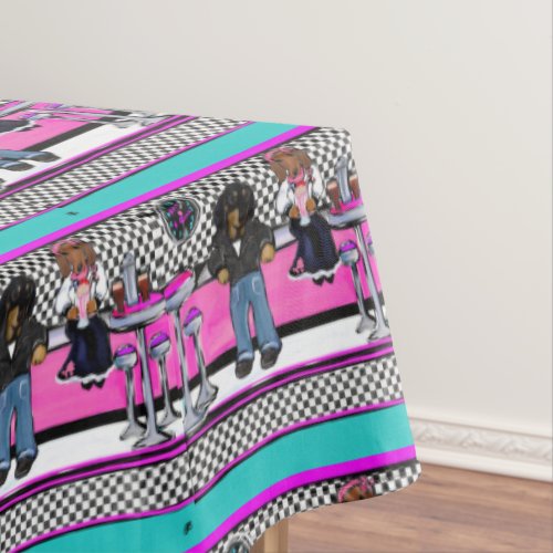 Doxie Rock and Roll Tablecloth