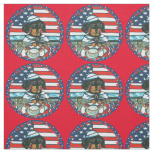Doxie Sailor Fabric