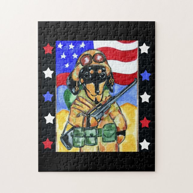 DOXIE SOLDIER JIGSAW PUZZLE (Vertical)