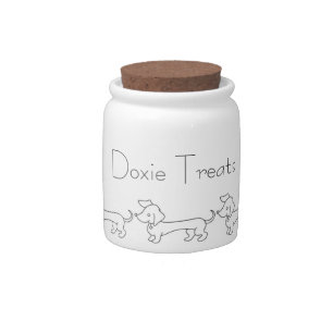 Doxie Treats Candy Jar