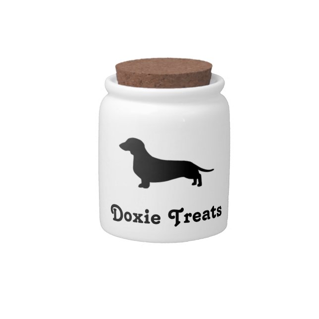 Doxie Treats Jar (Front)
