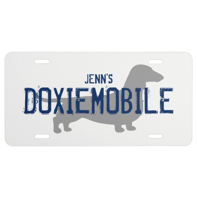 dachshund license plate