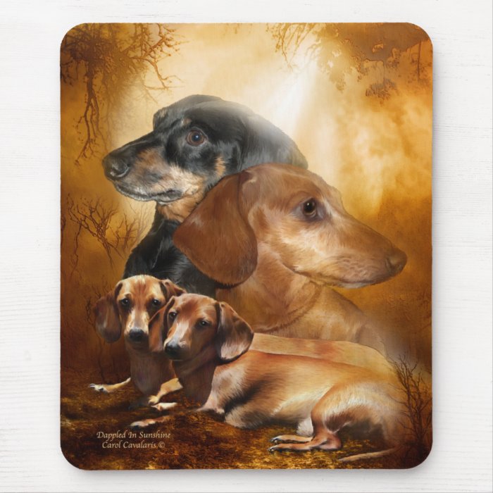 Doxies   Dappled In Sunshine Mousepad