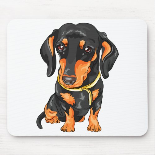 Doxin Cute Puppy Weiner Dog Gift Cartoon Dachshund Mouse Pad