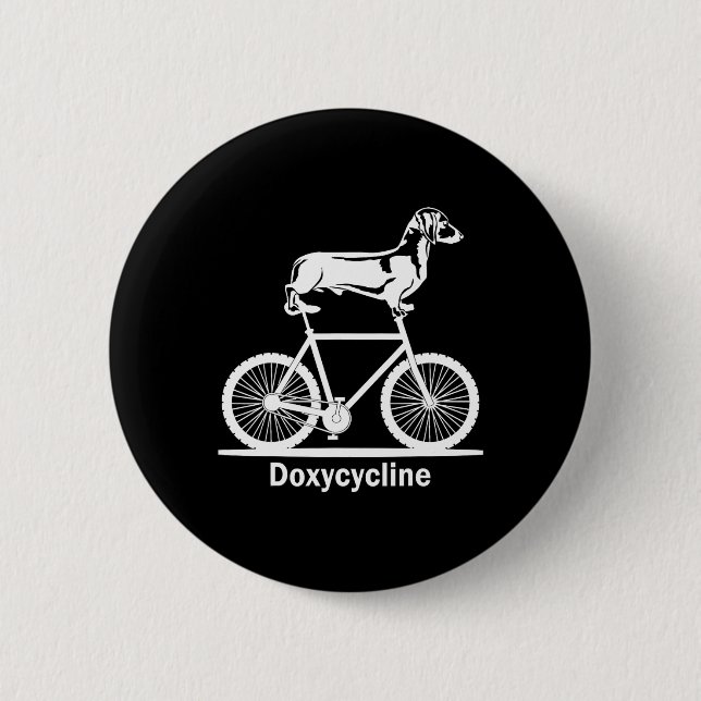 Doxycycline Pharmacy Pun Funny Veterinary Pharmaci Button (Front)