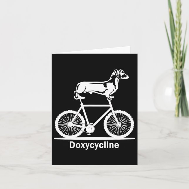 Doxycycline Pharmacy Pun Funny Veterinary Pharmaci Card (Front)