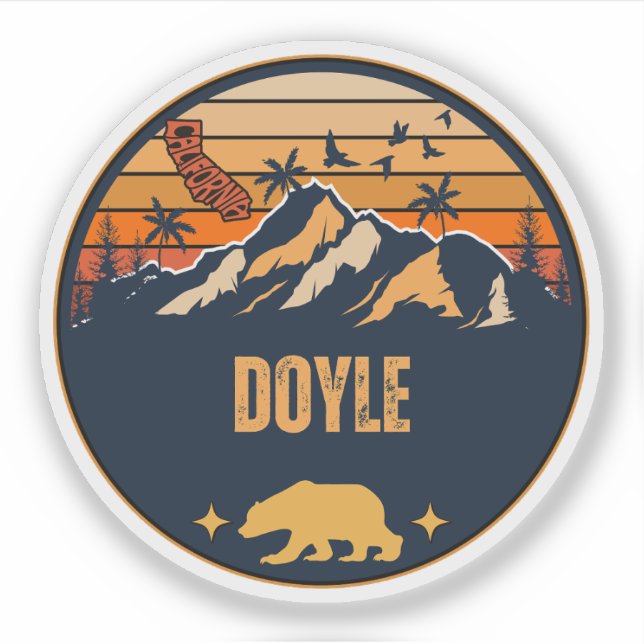 Doyle, California Sticker (Front)