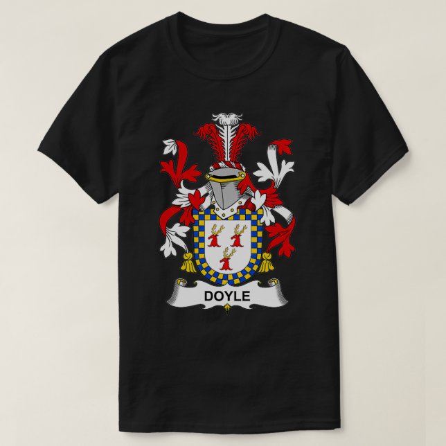 Doyle Coat of Arms  Family Crest  T-Shirt (Design Front)