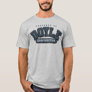 DOYLE CONSTRUCTION, Athletic tee, GRAY BLUE WORN T-Shirt