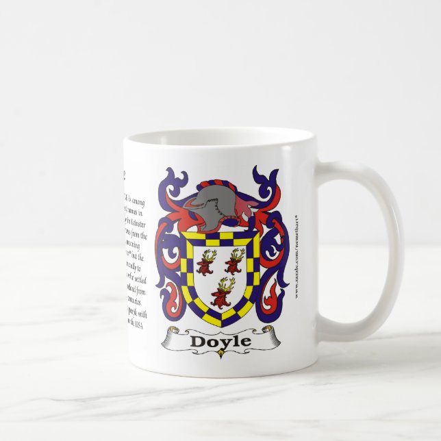 Doyle Family Coat of Arms Mug (Right)