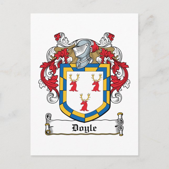 Doyle Family Crest Postcard (Front)