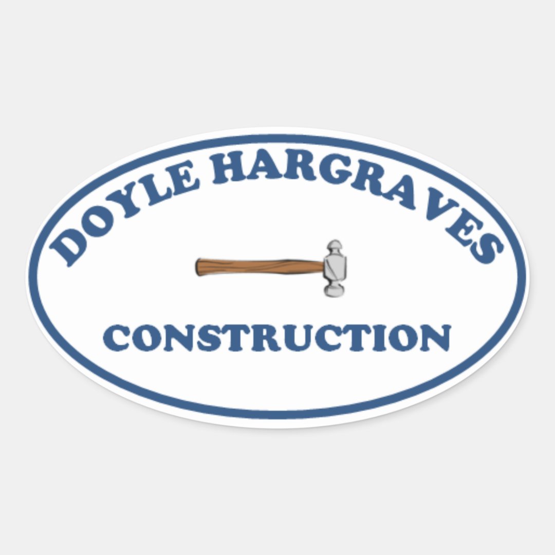 Doyle Hargrave Construction Sticker Zazzle
