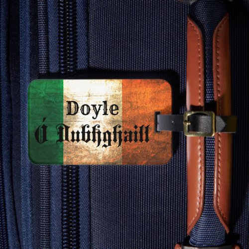 Doyle Irish Flag Luggage Tag
