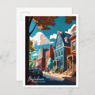 Doylestown Pennsylvania USA vintage travel Postcard