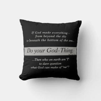 DoYourThing 16x16 two-sided Throw Pillow