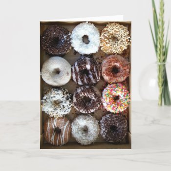 Dozen Donuts Birthday Card by CindyBeePhotography at Zazzle