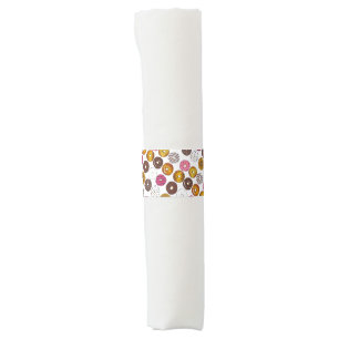 Dozen Donuts Doughnuts Breakfast Junk Food Foodie Napkin Bands