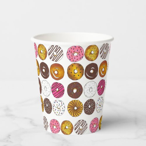 Dozen Donuts Doughnuts Breakfast Junk Food Foodie Paper Cups