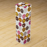 Dozen Donuts Doughnuts Breakfast Junk Food Foodie Wine Box<br><div class="desc">Design features an original marker illustration of an assortment of delicious donuts. Ideal for a baby shower, birthday party, bake sale, or breakfast or brunch. This doughnut design is also available on other products. Don't see what you're looking for? Need help with customization? Contact Rebecca to have something designed just...</div>