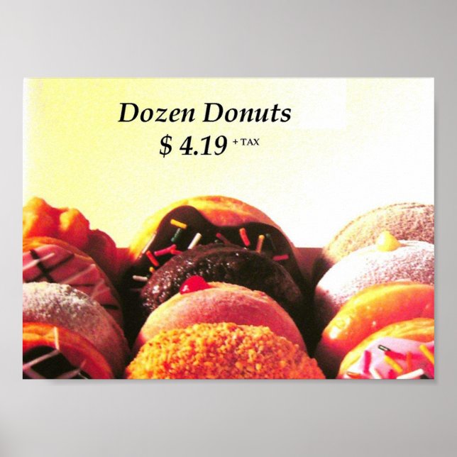 dozen donuts poster (Front)