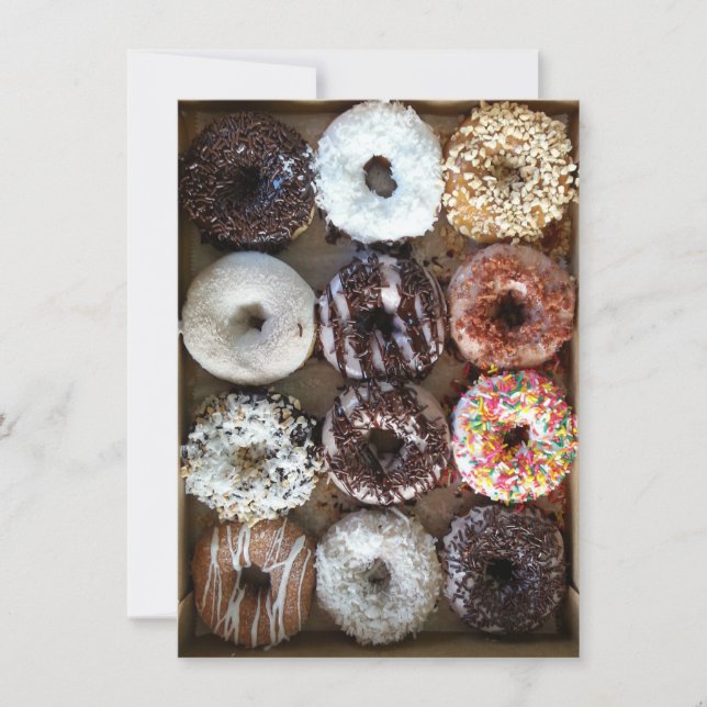 Dozen Doughnuts Donuts Party Invitation (Front)