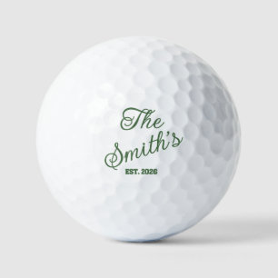 Dozen Personalized Golf Balls with Name & Year