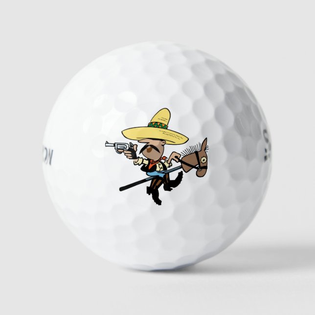 Dozen Srixon Soft Feel golf balls "Bandit" design (Front)