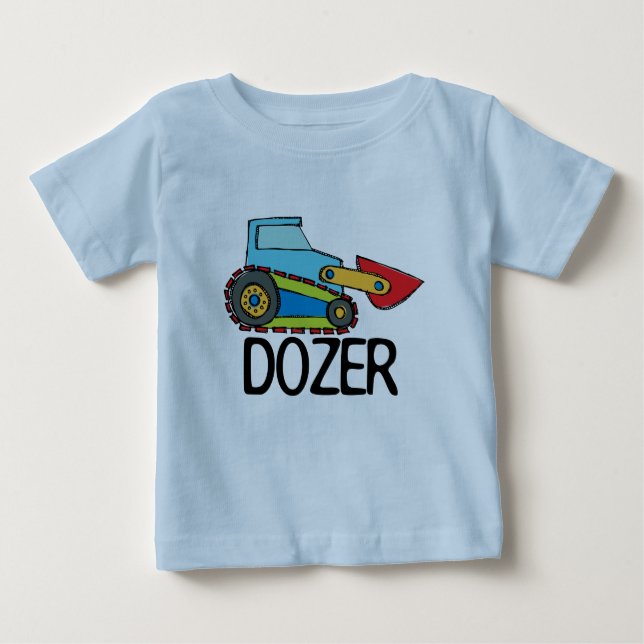 Dozer Bulldozer Transportation Baby T-Shirt (Front)