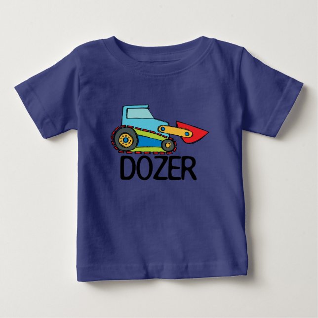Dozer Bulldozer Transportation Baby T-Shirt (Front)