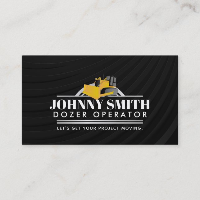 Dozer Slogans Business Cards (Front)
