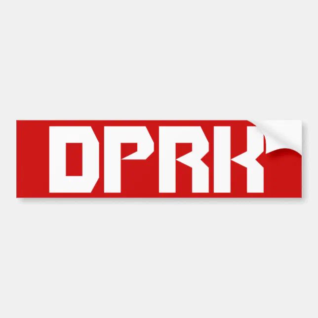 DPR Korea Bumper Sticker | Zazzle