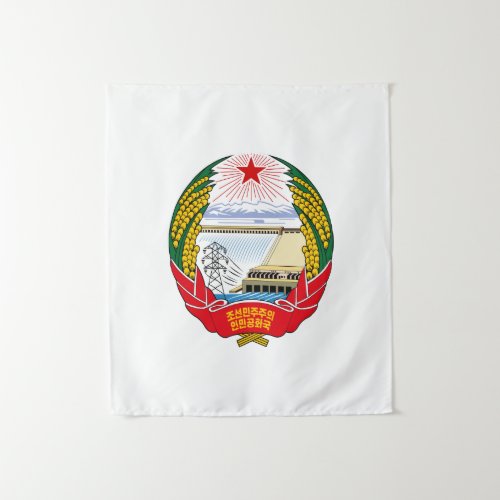 DPRK North Korea Emblem Juche Socialist Communist Tapestry