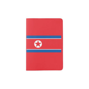 DPRK North Korea Flag Juche Socialist Communist Passport Holder