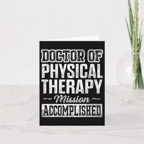 Dpt Doctor Of Physical Therapy Accomplish Physioth Card