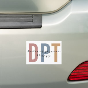DPT Doctor of Physical Therapy Physical Therapist Car Magnet
