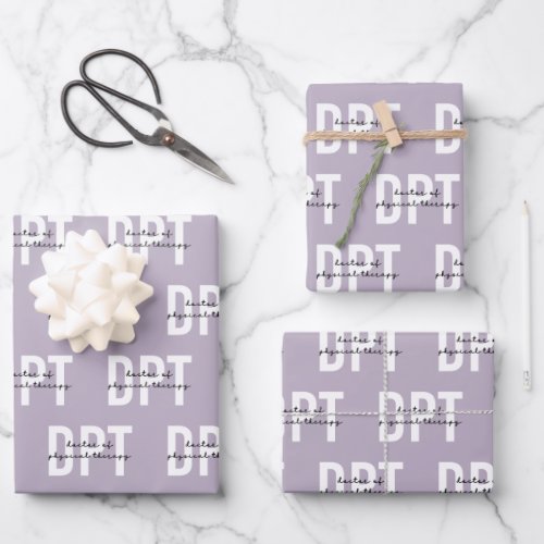 DPT Doctor of Physical Therapy Wrapping Paper Sheets