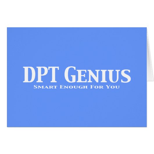 DPT Genius Gifts (Front Horizontal)