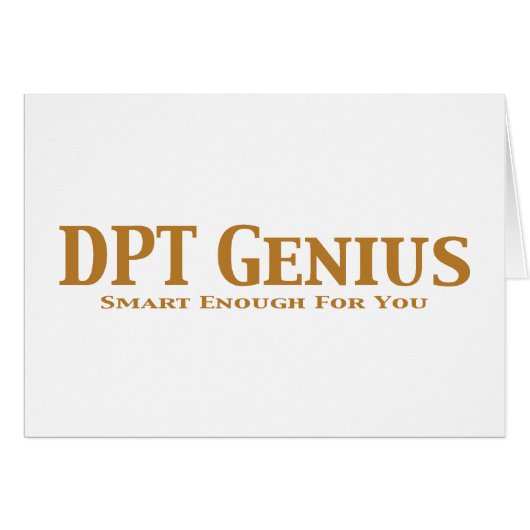 DPT Genius Gifts (Front Horizontal)