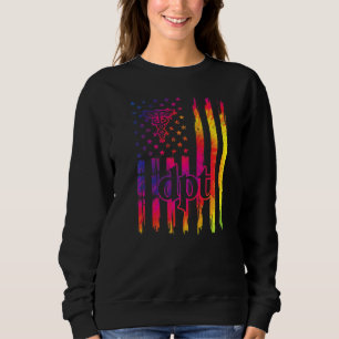 Dpt Us Flag Doctor Of Physical Therapy Graduation Sweatshirt