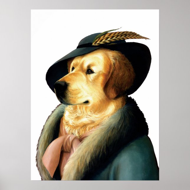 DR035 Golden Retriever poster (Front)
