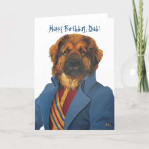DR066 leonberger, Happy Birthday, Dad! Card