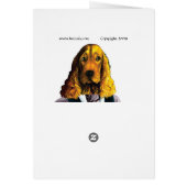 DR181 Blond English Cocker Spaniel card (Back)