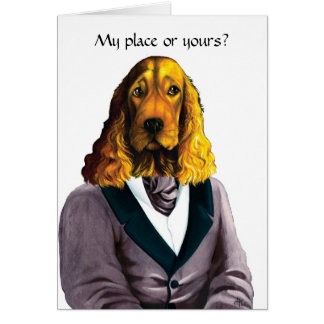 DR181 Blond English Cocker Spaniel card