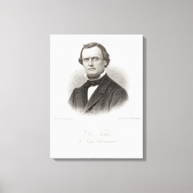 Dr Adalbert Falk Canvas Print (Front)