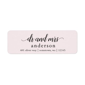 Dr. And Mrs Glyph Return Address Labels by autumnandpine at Zazzle