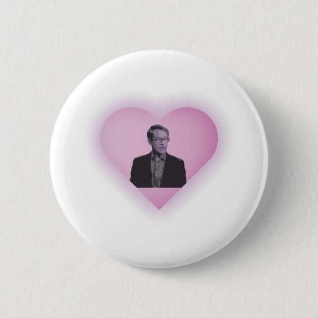 Dr Ashley Bloomfield The Curve Crusher Love Heart Button (Front)
