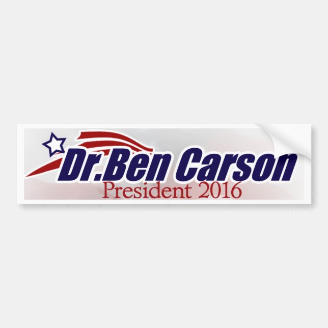 Dr. Ben Carson for President Bumper Sticker (Front)