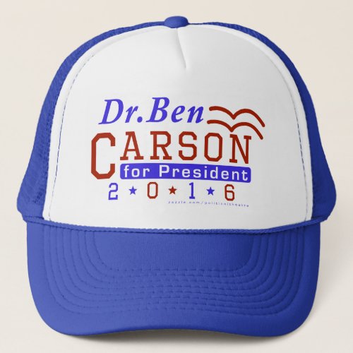 Dr Ben Carson President 2016 Election Republican Trucker Hat