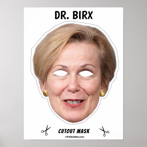 DR BIRX Halloween Mask Poster